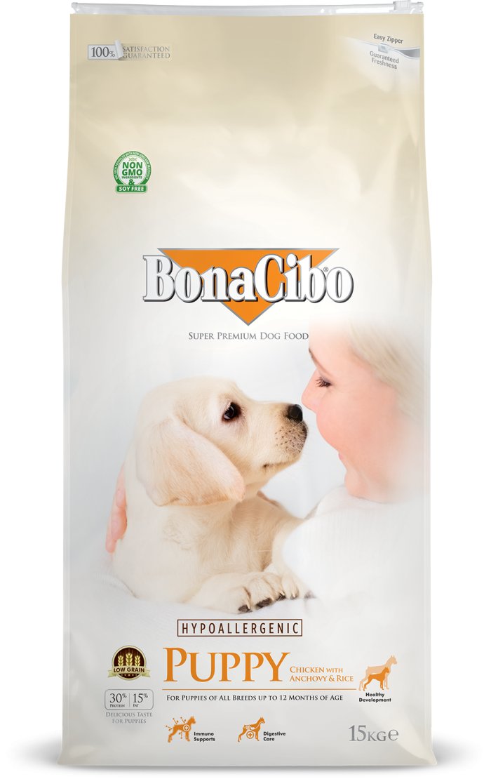 BC 15kg Puppy Chicken 2 BonaCibo